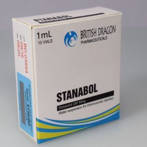 British Dragon Stanabol Inject 10 Glass Vials 1 mL (50mg/ml)