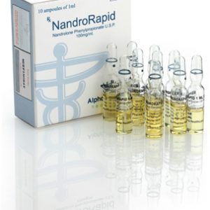 Alpha-Pharma NandroRapid 10 ampoules of 1ml (100mg/ml) or one vial of 10ml (100mg/ml)