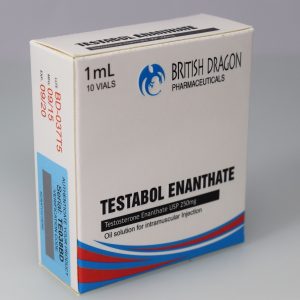 British Dragon Testabol Enanthate Inject 10 Glass Vials 1 mL (250mg/ml)