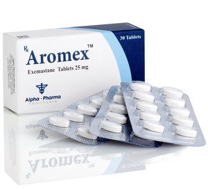 Alpha-Pharma Aromex 3 strips of 10 tablets  (25 mg/tab)